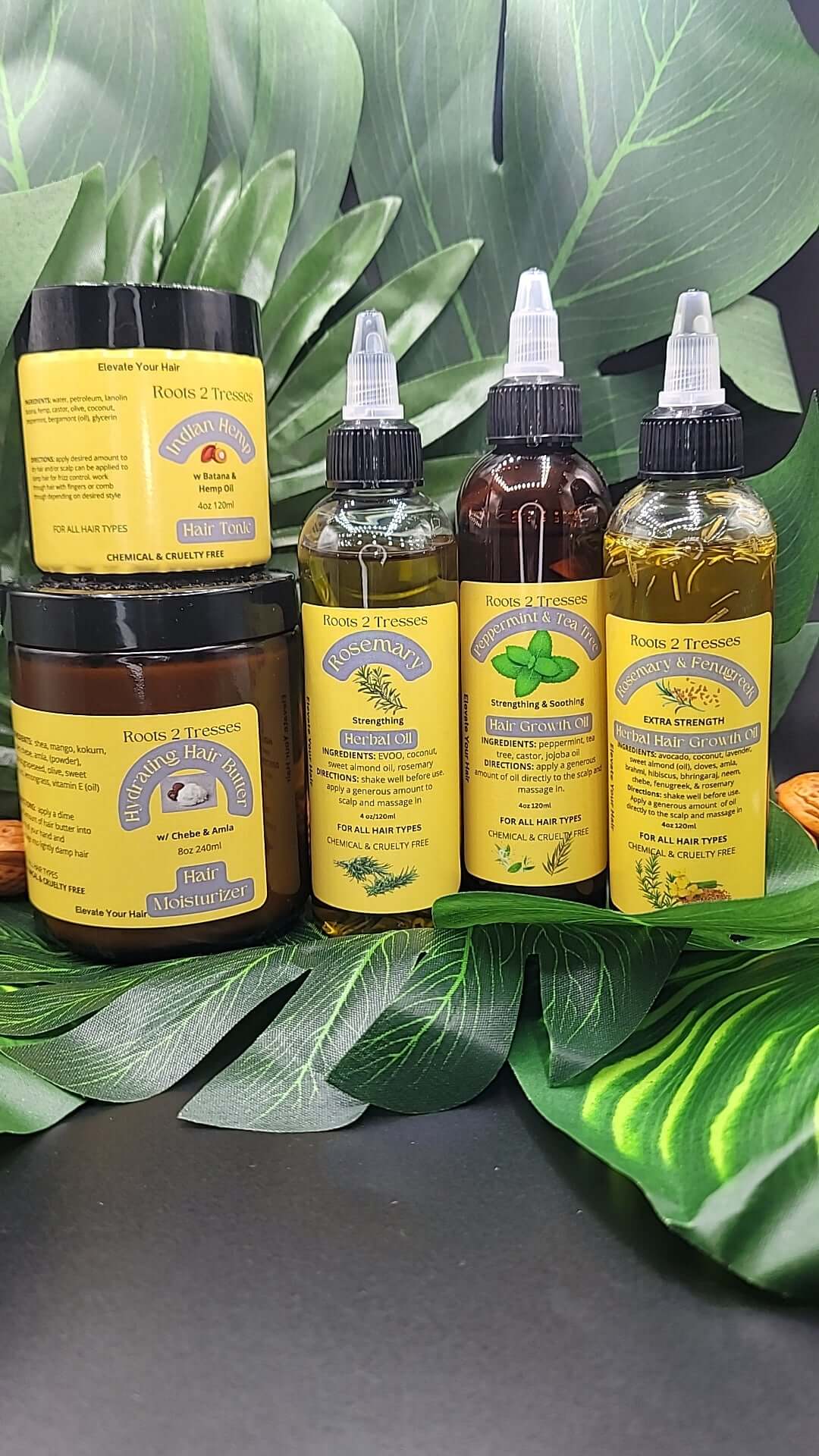 Herbal Growth Bundle w Extra Strength Oil